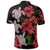 Hawaii Red Hibiscus Turtle Polo Shirt Ray Style - Polynesian Pride