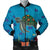 Hawaii Sea Cartoon Bomber Jacket - AH Black Unisex - Polynesian Pride