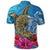 Hawaii Sea Turtle Hibiscus Coconut Tree Polo Shirt - Polynesian Pride