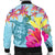 Hawaii Sea Turtle Hibiscus Kanaka Bomber Jacket - AH - Polynesian Pride