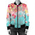 Hawaii Sea Turtle Plumeria Bomber Jacket - AH - Polynesian Pride