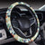 Hawaii Seamless Tropical Flower Plant And Leaf Hawaii Universal Steering Wheel Cover with Elastic Edge - Polynesian Pride