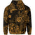 Custom Hawaii Shaka Polynesian Zip Hoodie Unique Style Gold LT8 - Polynesian Pride