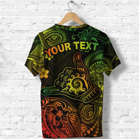 Custom Hawaii Shaka Polynesian T Shirt Unique Style Reggae LT8 - Polynesian Pride