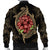 Hawaii Shark Hibiscus Gold Bomber Jacket - AH - Polynesian Pride