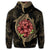 Hawaiian Shark Hibiscus Gold Hoodie - Polynesian Pride