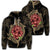 Hawaiian Shark Hibiscus Gold Hoodie Polyester - Polynesian Pride