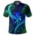 Hawaii Shark Polynesian Tropical Polo Shirt Blue - Polynesian Pride