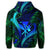 Hawaiian Shark Polynesian Tropical Hoodie Blue - Polynesian Pride