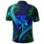 Hawaii Shark Polynesian Tropical Polo Shirt Blue - Polynesian Pride