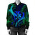 Hawaii Shark Polynesian Tropical Bomber Jacket - Blue - AH - Polynesian Pride