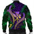 Hawaii Shark Polynesian Tropical Bomber Jacket - Purple - AH - Polynesian Pride