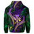 Hawaiian Shark Polynesian Tropical Hoodie Purple - Polynesian Pride