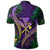 Hawaii Shark Polynesian Tropical Polo Shirt Purple - Polynesian Pride