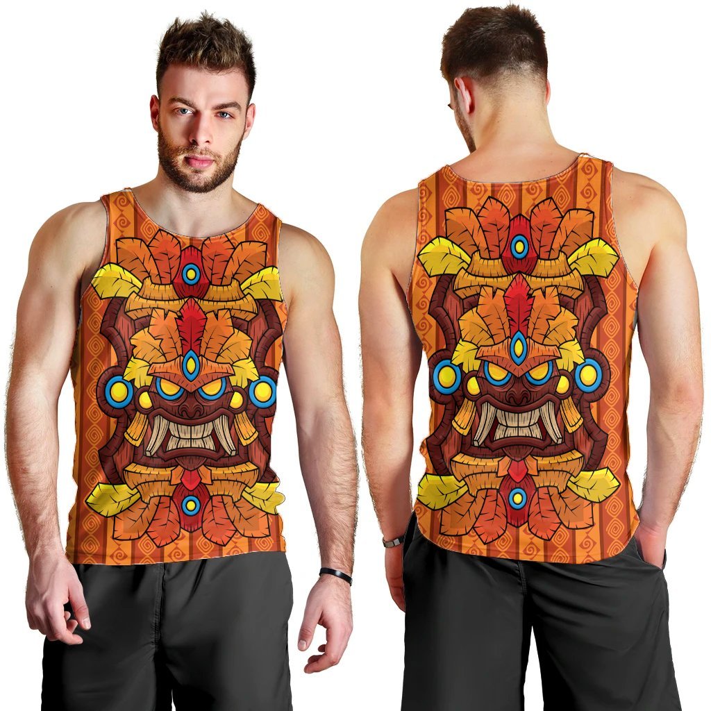 Hawaii Tiki Pattern Tank Top - AH - Polynesian Pride