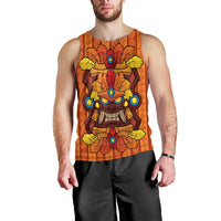Hawaii Tiki Pattern Tank Top - AH Black - Polynesian Pride
