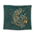 Hawaii Triple Marble Turtle Polynesian Hibiscus Tapestry - AH - Benjamin Style - Green Wall Tapestry Black - Polynesian Pride