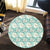 Hawaii Tropical Blue Round Carpet - AH - Polynesian Pride