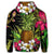 Hawaiian Tropical Flowers Pineapple Hoodie - Polynesian Pride