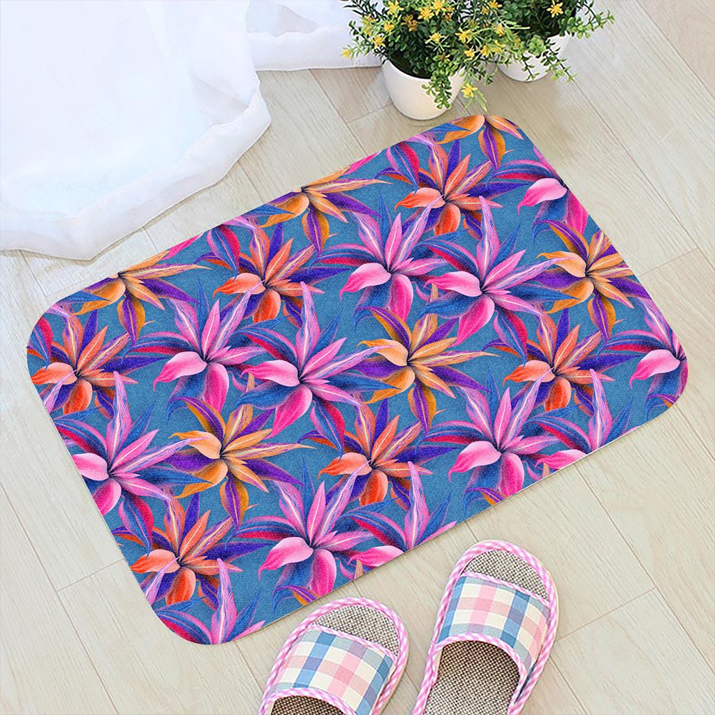 Hawaii Tropical Flowers Pink Hawaii Door Mat - Polynesian Pride