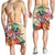 Hawaii Tropical Hibiscus Turtle Beige Men's Shorts - AH - Polynesian Pride