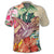 Hawaii Tropical Hibiscus Turtle Beige Polo Shirt - Polynesian Pride