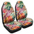 Hawaii Tropical Hibiscus Turtle Beige Car Seat Covers - AH Universal Fit Black - Polynesian Pride