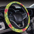 Hawaii Tropical Leaves And Flowers Hawaii Universal Steering Wheel Cover with Elastic Edge - Polynesian Pride