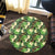 Hawaii Tropical Leaves And Plumeria Round Carpet - AH - Polynesian Pride