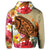 Hawaiian Tropical Turtle Hibiscus and Plumeria Hoodie - Polynesian Pride