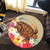 Hawaii Tropical Turtle Hibiscus And Plumeria Round Carpet - AH - Polynesian Pride