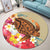 Hawaii Tropical Turtle Hibiscus And Plumeria Round Carpet - AH - Polynesian Pride