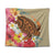 Hawaii Tropical Turtle Hibiscus And Plumeria Tapestry - AH Wall Tapestry Black - Polynesian Pride