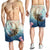 Hawaii Turtle And Jellyfish In Deep Sea Moana Men's Shorts - AH - Polynesian Pride