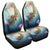 Hawaii Turtle And Jellyfish In Deep Sea Moana Car Seat Covers - AH Universal Fit Black - Polynesian Pride