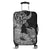 Hawaii Turtle Luggage Covers Polynesian Hibiscus Art Gray - AH Black - Polynesian Pride