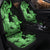 Hawaii Turtle Car Seat Covers Polynesian Hibiscus Art Green - AH - Polynesian Pride