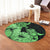 Hawaii Turtle Round Carpet Polynesian Hibiscus Art Green - AH - Polynesian Pride