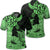 Hawaii Turtle Polo Shirt Polynesian Hibiscus Art Green Unisex Black - Polynesian Pride