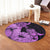 Hawaii Turtle Round Carpet Polynesian Hibiscus Art Pink - AH - Polynesian Pride