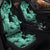 Hawaii Turtle Car Seat Covers Polynesian Hibiscus Art Turquoise - AH - Polynesian Pride