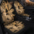 Hawaii Turtle Car Seat Covers Polynesian Hibiscus Art Ver 2.0 Gold - AH - Polynesian Pride