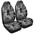 Hawaii Turtle Car Seat Covers Polynesian Hibiscus Art Ver 2.0 Gray - AH Universal Fit Black - Polynesian Pride