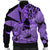 Hawaii Turtle Bomber Jacket Polynesian Hibiscus Art Ver 2.0 Violet - AH - Polynesian Pride