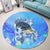 Hawaii Turtle Cool Round Carpet - AH - Polynesian Pride