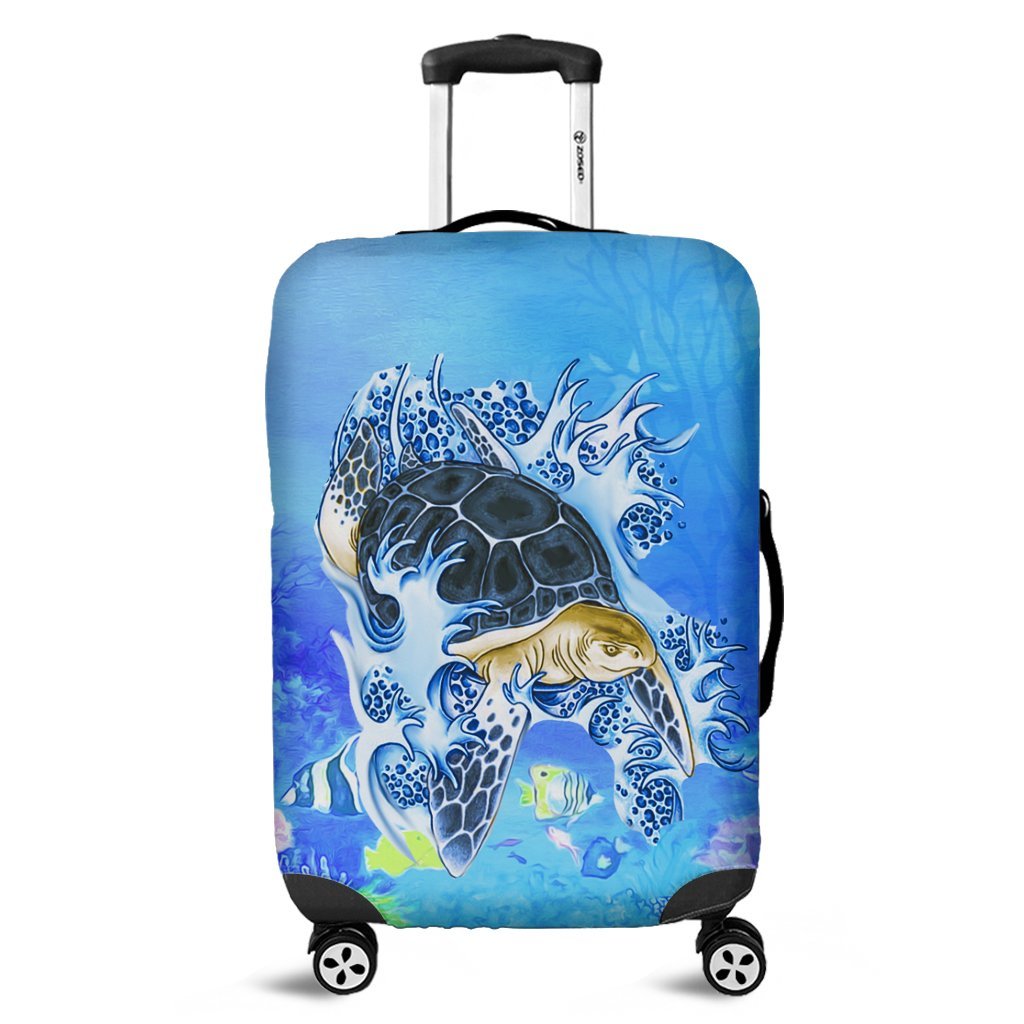 Hawaii Turtle Cool Luggage Covers - AH Black - Polynesian Pride