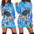 Hawaii Turtle Cool Hoodie Dress - AH Black - Polynesian Pride