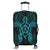 Hawaii Turtle Fixed Blue Luggage Covers AH Black - Polynesian Pride