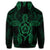 Hawaiian Turtle Fixed Green Hoodie - Polynesian Pride