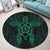 Hawaii Turtle Fixed Green Round Carpet AH - Polynesian Pride